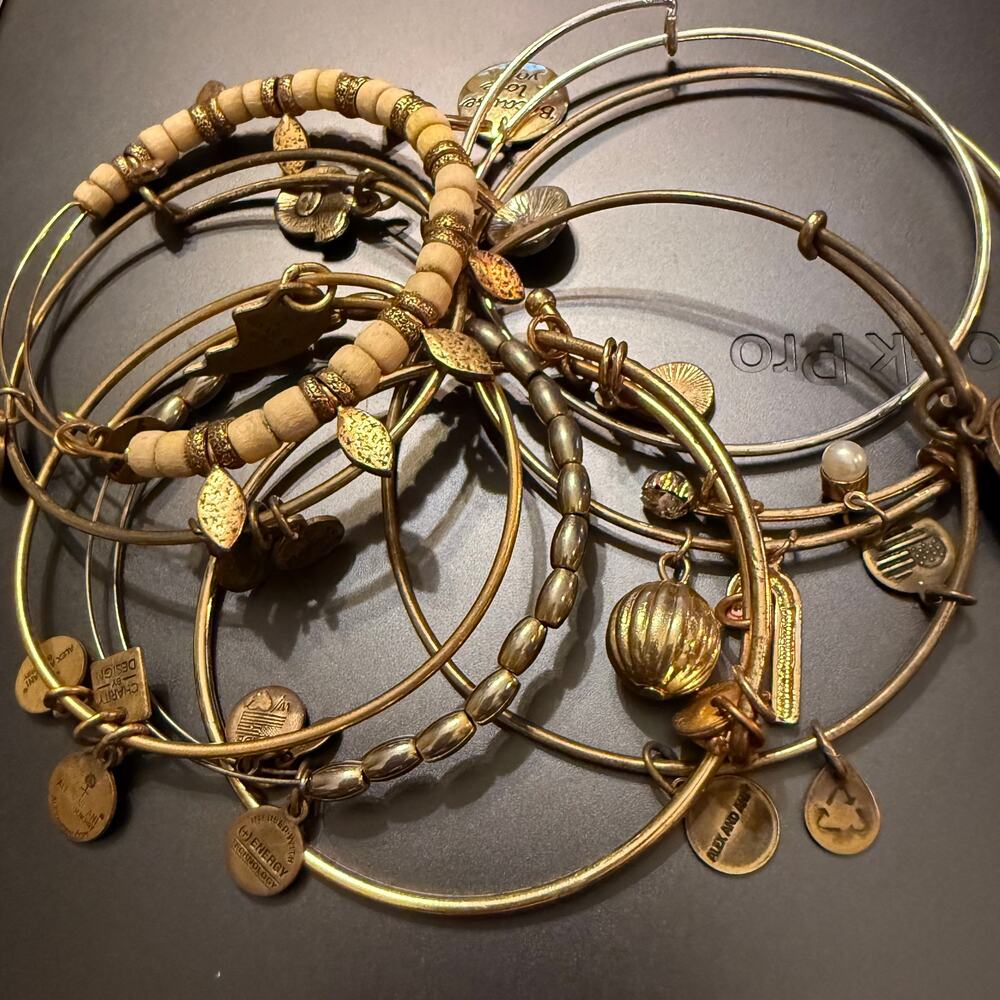 Bundle of Gold Alex & Ani Bracelets 8.5 oz - Picture 5 of 7